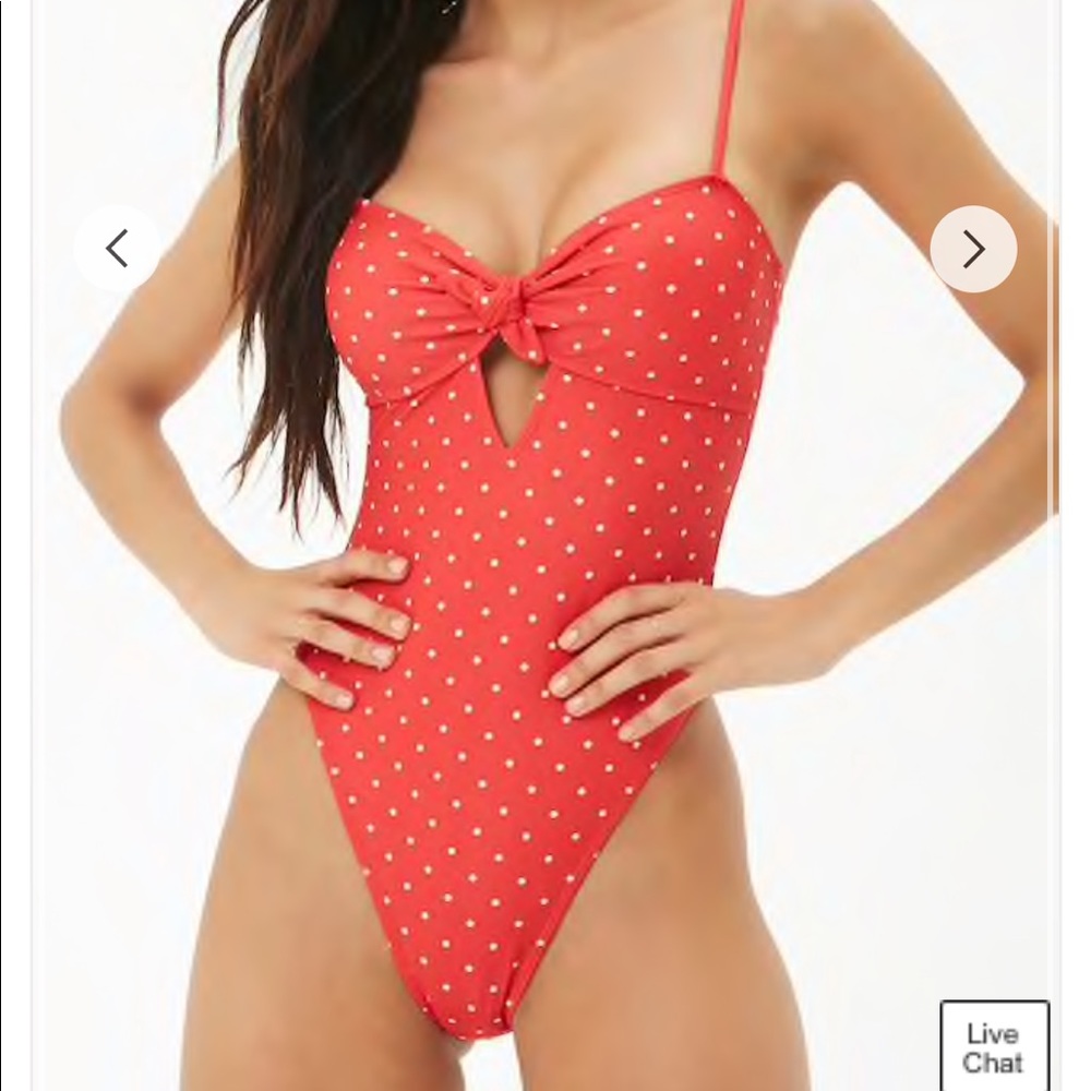 Polka Dot One Piece Swimsuit